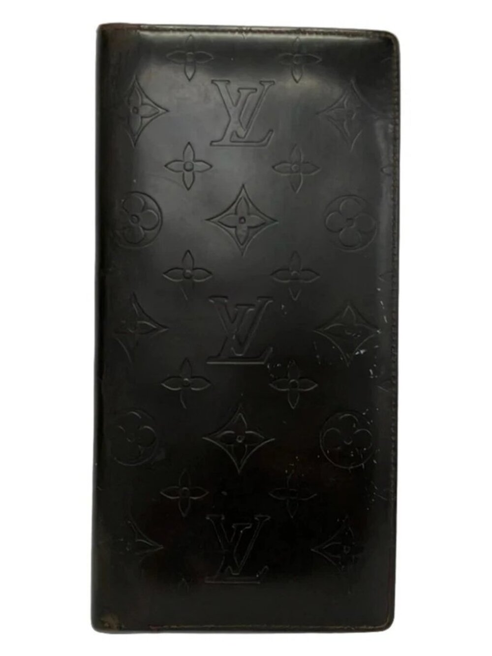 LOUIS VUITTON Portefeuille Double M66480 Cafe Monogram Glace